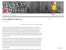 Tablet Screenshot of historychick.wordpress.com