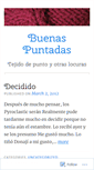 Mobile Screenshot of buenaspuntadas.wordpress.com