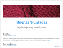 Tablet Screenshot of buenaspuntadas.wordpress.com