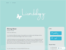 Tablet Screenshot of lizardology.wordpress.com