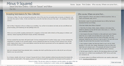 Desktop Screenshot of minus9squared.wordpress.com