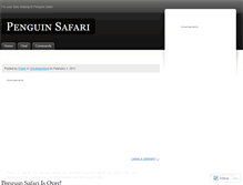 Tablet Screenshot of penguinsafaridaily.wordpress.com