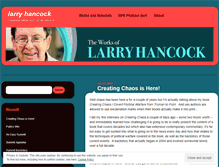 Tablet Screenshot of larryhancock.wordpress.com