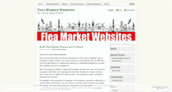 Desktop Screenshot of fleamarketwebsites.wordpress.com