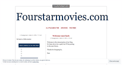 Desktop Screenshot of fourstarmovies.wordpress.com