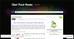 Desktop Screenshot of obatpoliprahimyangalami.wordpress.com