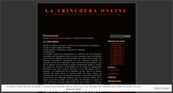 Desktop Screenshot of latrincheraonline.wordpress.com