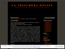 Tablet Screenshot of latrincheraonline.wordpress.com