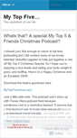 Mobile Screenshot of mytopfive.wordpress.com