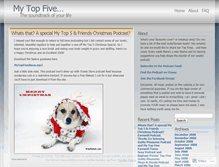 Tablet Screenshot of mytopfive.wordpress.com