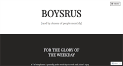 Desktop Screenshot of boysrus.wordpress.com