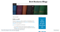 Desktop Screenshot of bestbusinessblogs.wordpress.com