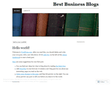 Tablet Screenshot of bestbusinessblogs.wordpress.com