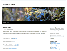 Tablet Screenshot of cafaccrisis.wordpress.com