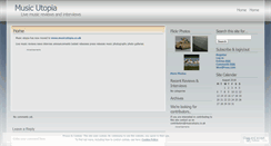 Desktop Screenshot of musicutopia.wordpress.com
