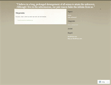 Tablet Screenshot of derangement.wordpress.com