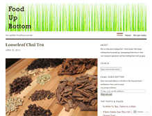 Tablet Screenshot of bottomupfood.wordpress.com