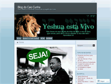 Tablet Screenshot of caiocunha.wordpress.com