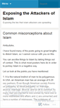 Mobile Screenshot of exposingislamattackers.wordpress.com