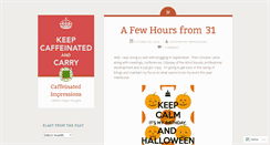 Desktop Screenshot of caffeinatedimpressions.wordpress.com