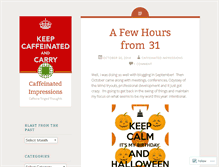 Tablet Screenshot of caffeinatedimpressions.wordpress.com