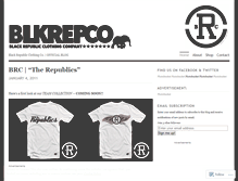 Tablet Screenshot of blackrepublicclothing.wordpress.com