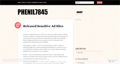 Desktop Screenshot of phenil7845.wordpress.com