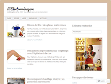 Tablet Screenshot of lelectromenagere.wordpress.com