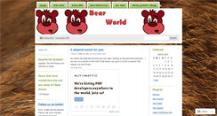 Desktop Screenshot of bearworldgame.wordpress.com