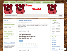 Tablet Screenshot of bearworldgame.wordpress.com