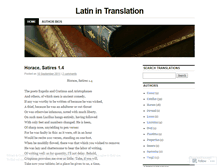 Tablet Screenshot of latinintranslation.wordpress.com