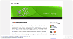 Desktop Screenshot of ecohabita.wordpress.com