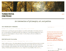 Tablet Screenshot of 3paths1road.wordpress.com