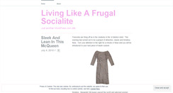 Desktop Screenshot of livinglikeafrugalsocialite.wordpress.com