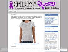 Tablet Screenshot of epilepsyawareness.wordpress.com