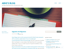Tablet Screenshot of abhisharepoint.wordpress.com
