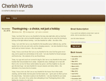 Tablet Screenshot of cherishwords.wordpress.com