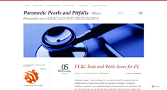 Desktop Screenshot of clinicalparamedic.wordpress.com