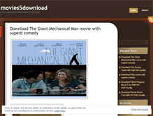 Tablet Screenshot of movies5download.wordpress.com