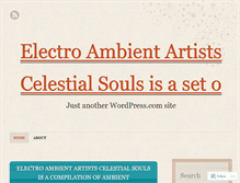 Tablet Screenshot of electroambientgrooves.wordpress.com
