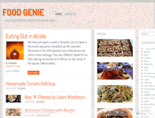 Tablet Screenshot of foodgenie.wordpress.com