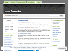 Tablet Screenshot of jesusencounter.wordpress.com