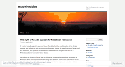 Desktop Screenshot of madeinnablus.wordpress.com