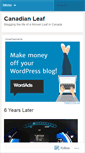 Mobile Screenshot of canadianleaf.wordpress.com