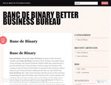 Tablet Screenshot of in.bancdebinarybetterbusinessbureau.wordpress.com