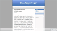 Desktop Screenshot of elkhartcountyburger.wordpress.com