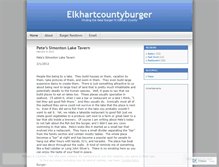 Tablet Screenshot of elkhartcountyburger.wordpress.com