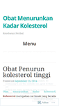 Mobile Screenshot of obatmenurunkankadarkolesterol.wordpress.com