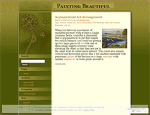 Tablet Screenshot of paintingbeautiful.wordpress.com