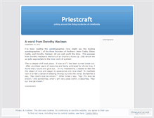 Tablet Screenshot of priestcraft.wordpress.com